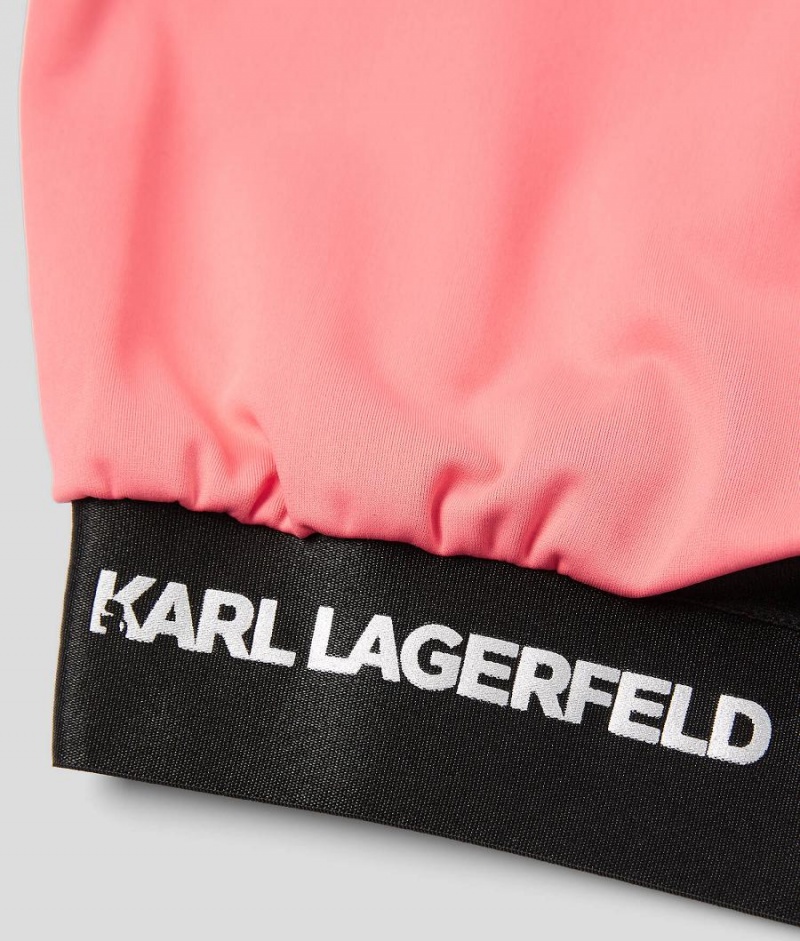 Koszulki Dziecięce Karl Lagerfeld Athleisure Top Czerwone | PL EX4066