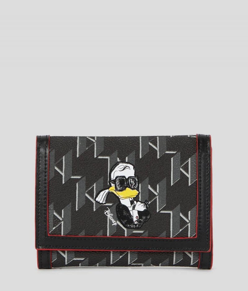 Portfel Damskie Karl Lagerfeld DISNEY x TRIFOLD Czarne | PL NB2050