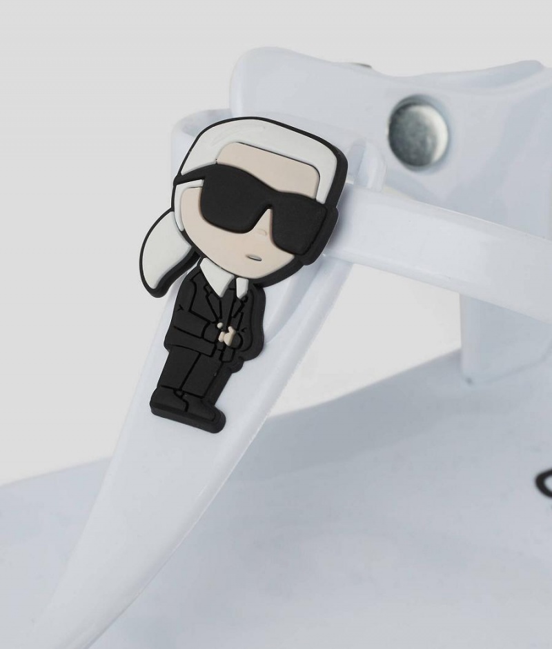 Sandały Dziecięce Karl Lagerfeld Ikonik Jelly Białe | PL WY4067