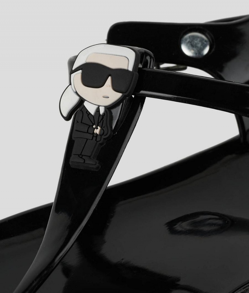 Sandały Dziecięce Karl Lagerfeld Ikonik Jelly Czarne | PL MA4069