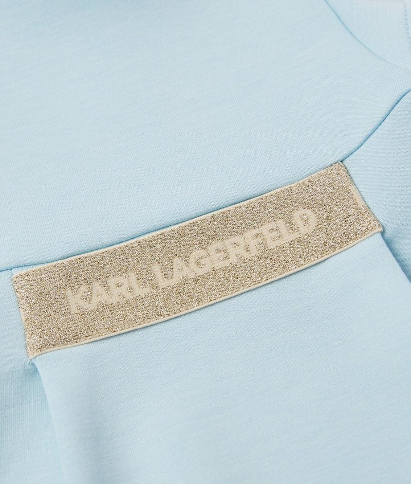 Sukienka Dziecięce Karl Lagerfeld Gold Logo Niebieskie | PL PQ4104