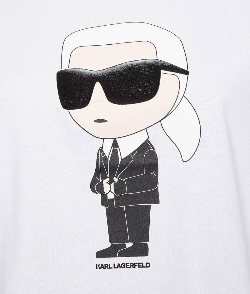 T-Shirts Damskie Karl Lagerfeld IKONIK Białe | PL VD2686