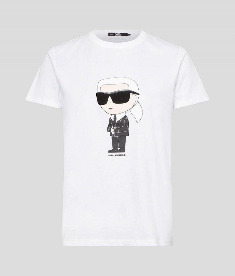 T-Shirts Damskie Karl Lagerfeld IKONIK Białe | PL VD2686