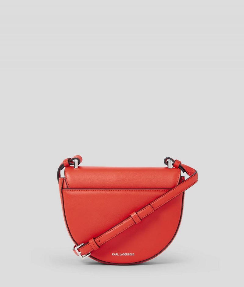 Torba Crossbody Damskie Karl Lagerfeld K/SIGNATURE SMALL SADDLE Czerwone | PL FM2520