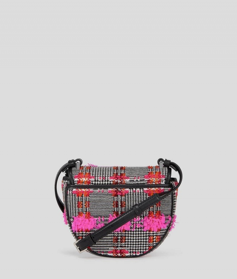 Torba Crossbody Damskie Karl Lagerfeld K/SIGNATURE SMALL BOUCLÉ SADDLE Kolorowe | PL LH2541