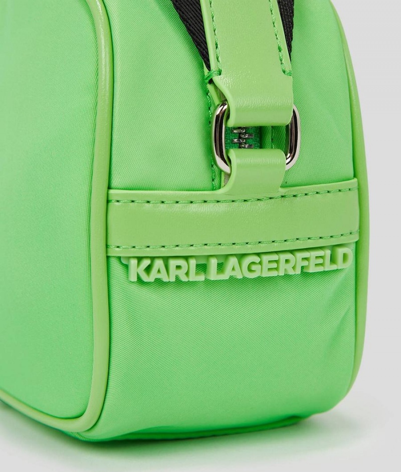 Torba Crossbody Damskie Karl Lagerfeld K/IKONIK NYLON CAMERA Zielone | PL DN2573