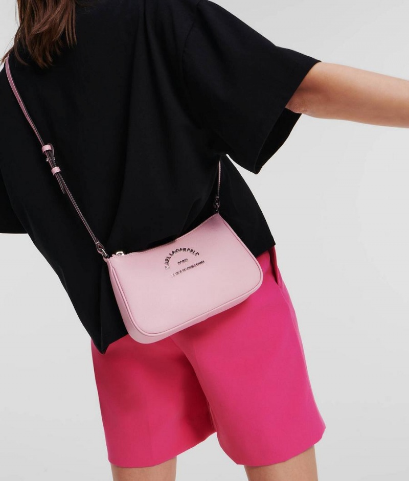 Torba Crossbody Damskie Karl Lagerfeld RUE ST-GUILLAUME SMALL Różowe Białe | PL DN2521