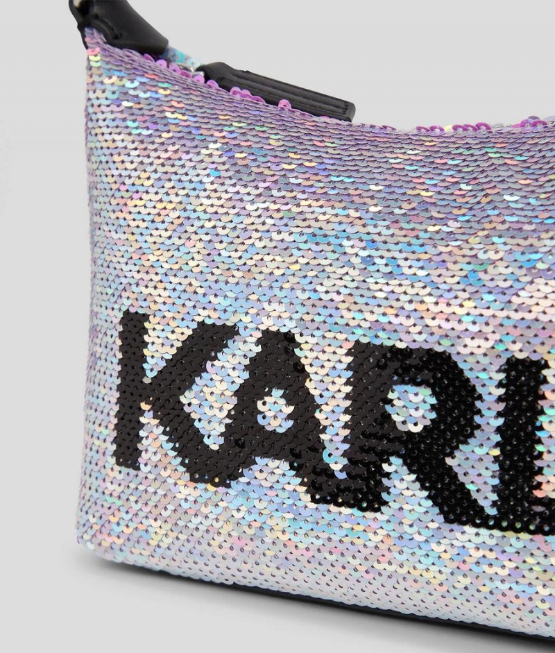 Torba na Ramię Damskie Karl Lagerfeld K/EVENING SEQUINNED MINI Kolorowe | PL PQ2368