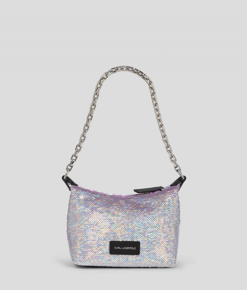 Torba na Ramię Damskie Karl Lagerfeld K/EVENING SEQUINNED MINI Kolorowe | PL PQ2368