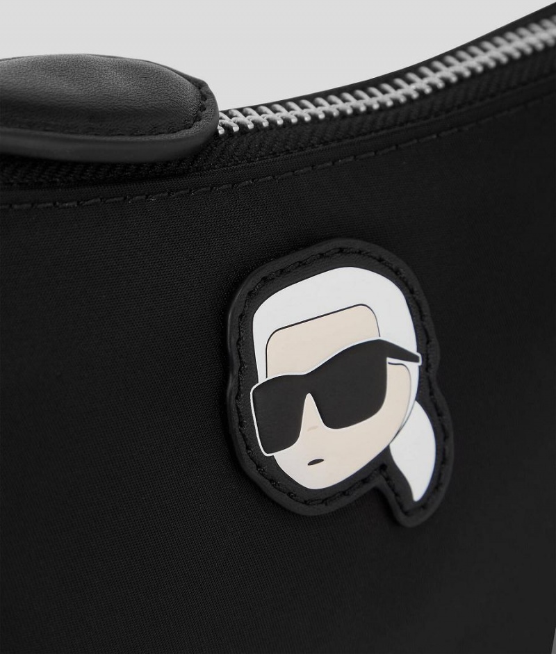 Torba na Ramię Damskie Karl Lagerfeld K/IKONIK NYLON Czarne | PL TV2373