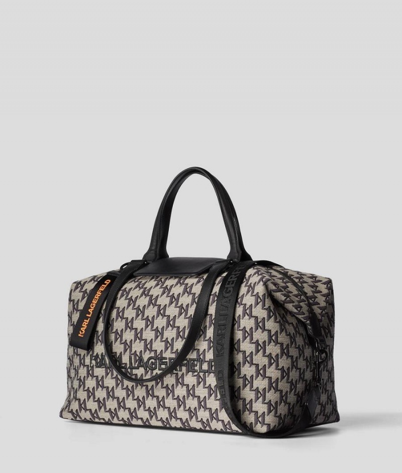 Torby Podróżne Damskie Karl Lagerfeld KL MONOGRAM WEEKENDER Kolorowe | PL SO2314