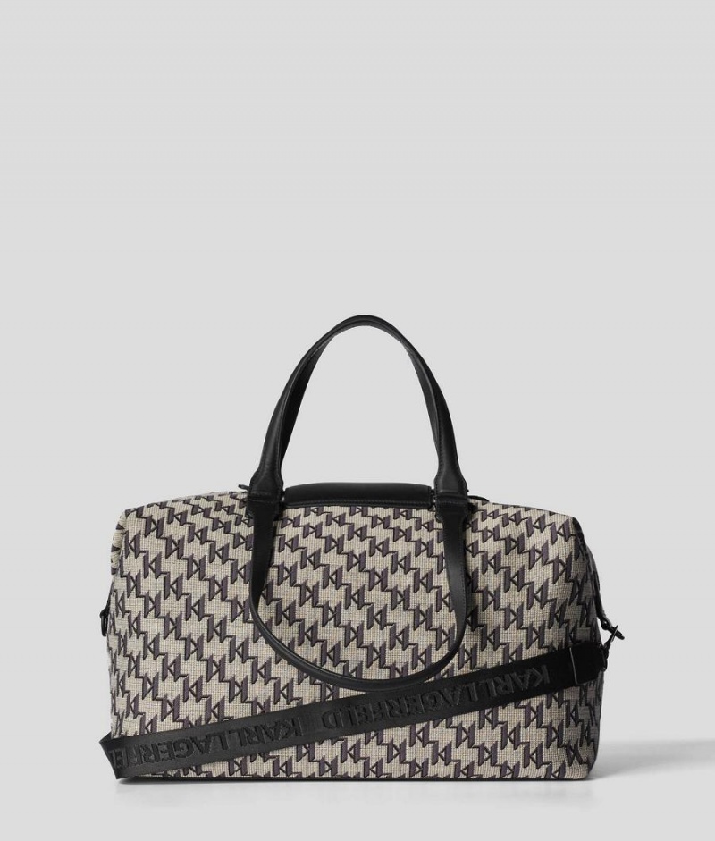 Torby Podróżne Damskie Karl Lagerfeld KL MONOGRAM WEEKENDER Kolorowe | PL SO2314