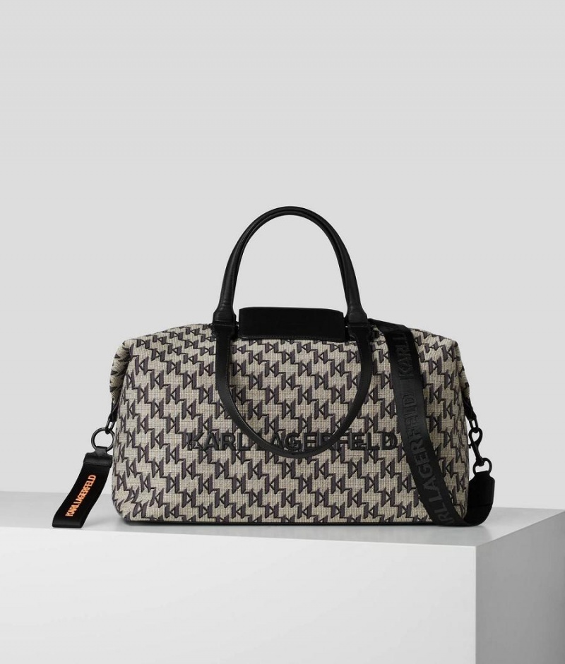 Torby Podróżne Damskie Karl Lagerfeld KL MONOGRAM WEEKENDER Kolorowe | PL SO2314