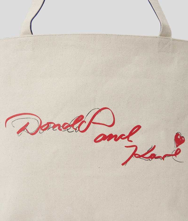 Torby Tote Damskie Karl Lagerfeld DISNEY x REVERSIBLE Niebieskie | PL RW2348