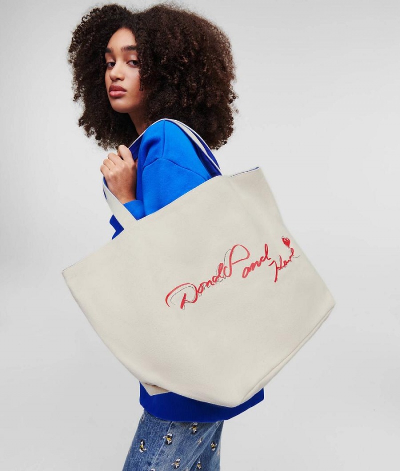 Torby Tote Damskie Karl Lagerfeld DISNEY x REVERSIBLE Niebieskie | PL RW2348